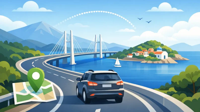Putovanje kolima do Evije – ruta bez lutanja